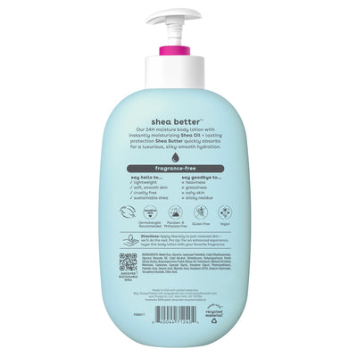 eos Shea Better Body Lotion- Crème de Pistachio, 24-Hour Moisture Skin Care, Lightweight & Non-Greasy, Made with Natural Shea, Vegan, 16 fl oz
