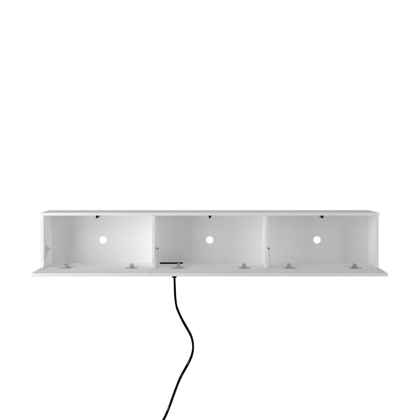 Floating TV Stand Wall Mounted with 16 Color LEDs,69' Modern TV Stand, Floating TV Cabinet Entertainment Center for 55 60 65 Inch TV,