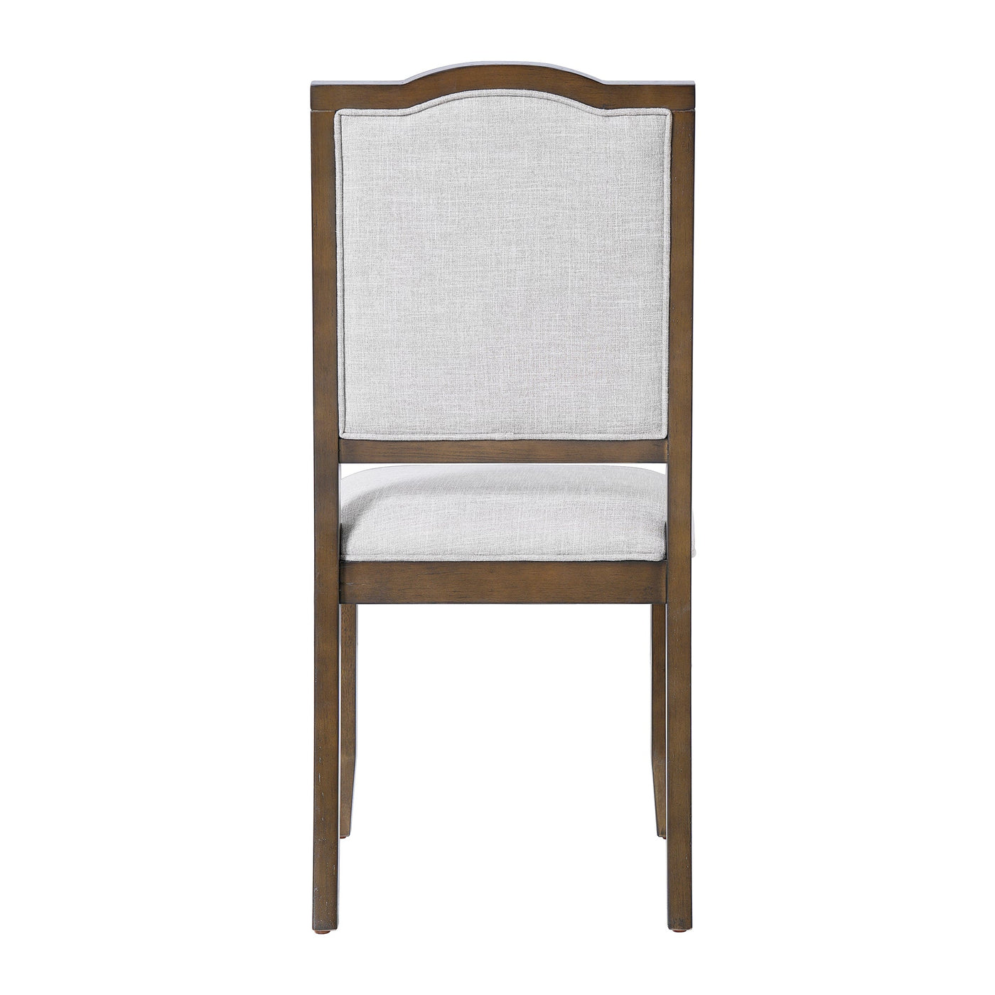 Farmhouse Dining Chairs Set of 4, Upholstered Dining Chairs with High Back, Modern Seating for Kitchen, Bedroom & Living Room(Beige+Brown)