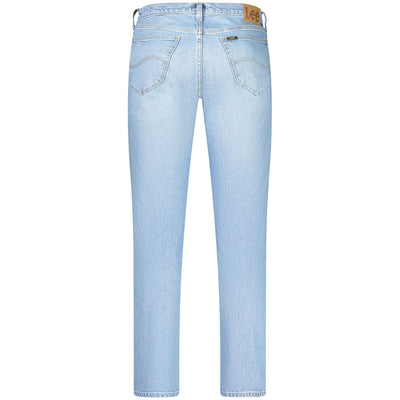 Lee Light Blue Cotton Men Jeans
