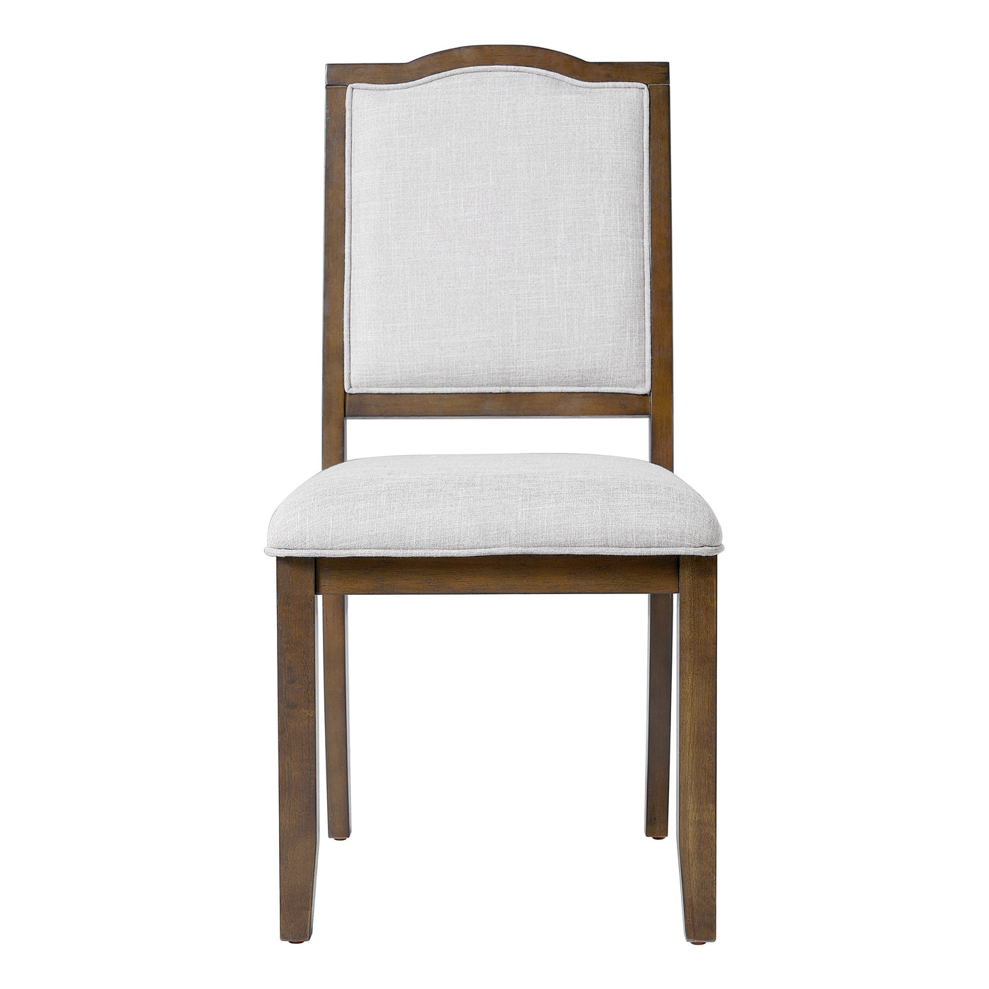 Farmhouse Dining Chairs Set of 4, Upholstered Dining Chairs with High Back, Modern Seating for Kitchen, Bedroom & Living Room(Beige+Brown)
