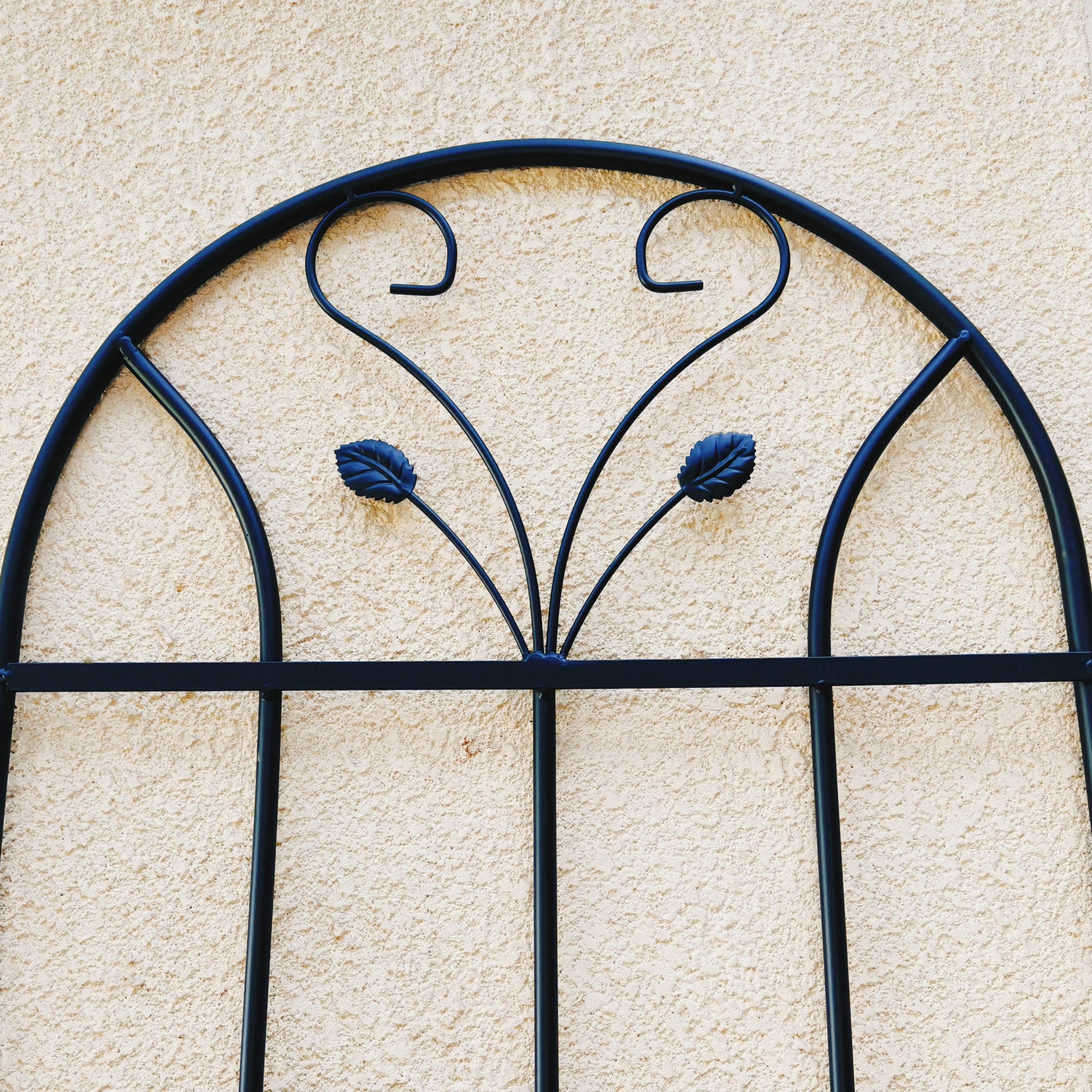 2 Pack Metal Garden Trellis 86.7' x 19.7' Rustproof Trellis for Climbing Plants Outdoor Flower Support Black