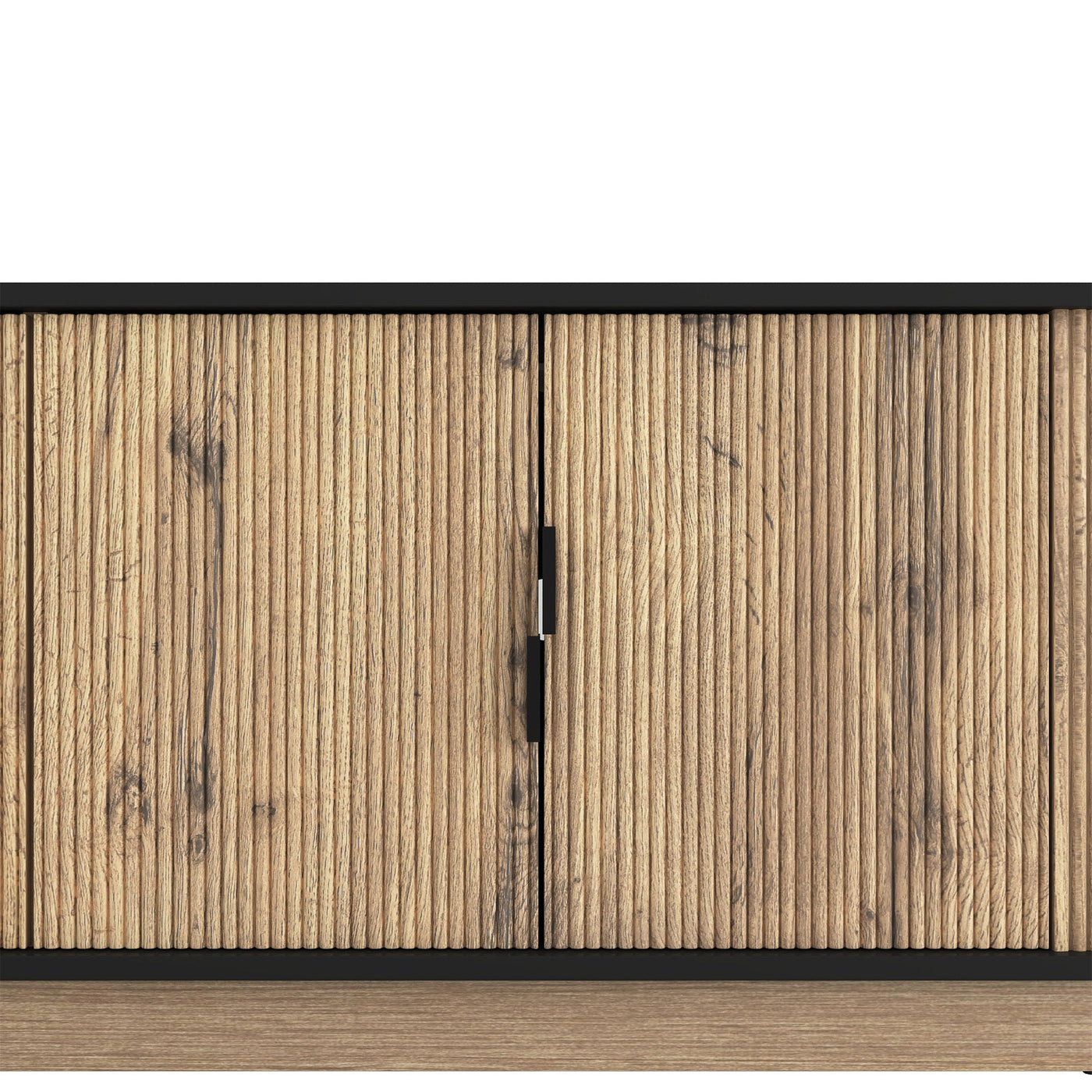 Natural Wood Grain Four-Door MDF TV Cabinet, An Ideal Choice for TV And Item Storage in Modern Homes, A Perfect Blend of Nordic And Modern Minimalist Styles, With Dimensions of 55*15.7*18.9 inches