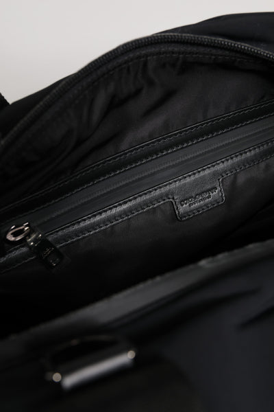 Dolce & Gabbana Black Maroon Hand Shoulder Duffel Travel Bag
