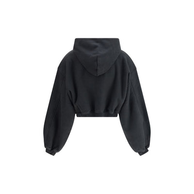 Alexander Wang Cropped zip-up Hoodie