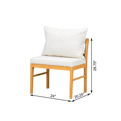 Farmhouse Solid Wood Dining Nook Set for 6, Space-Saving High Top Corner Table with Bench & Chairs, Natural+White