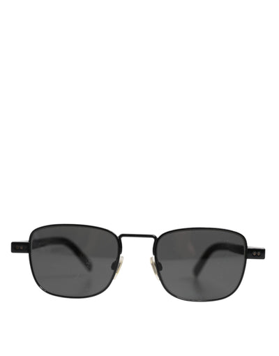 Dolce & Gabbana Black Metal Frame Square Lenses DG2222 Eyewear Sunglasses