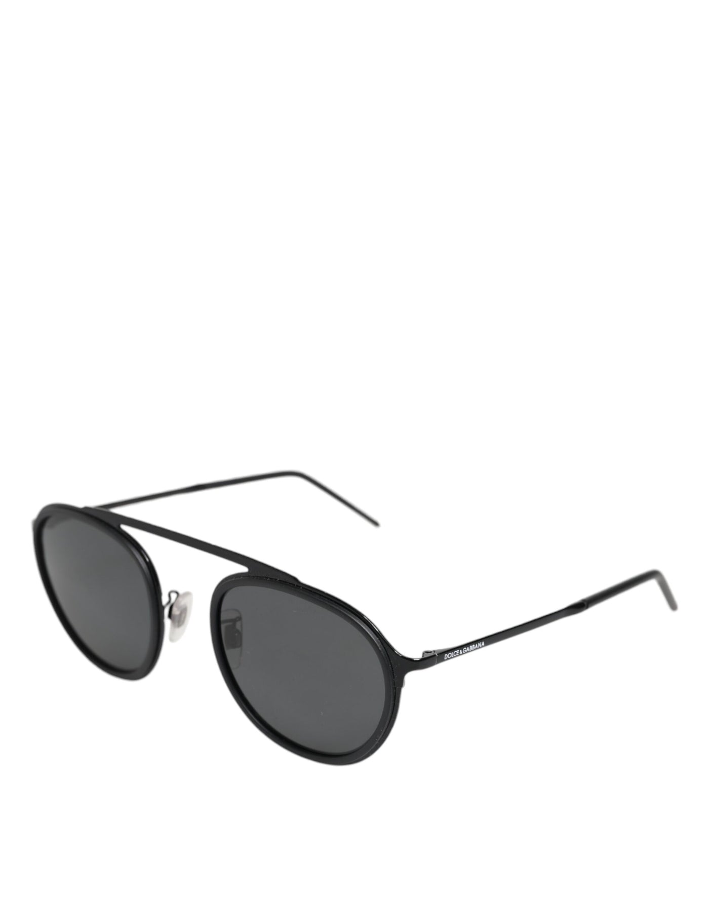 Dolce & Gabbana Black Metal Frame Round DG2276 Eyewear Shades Sunglasses