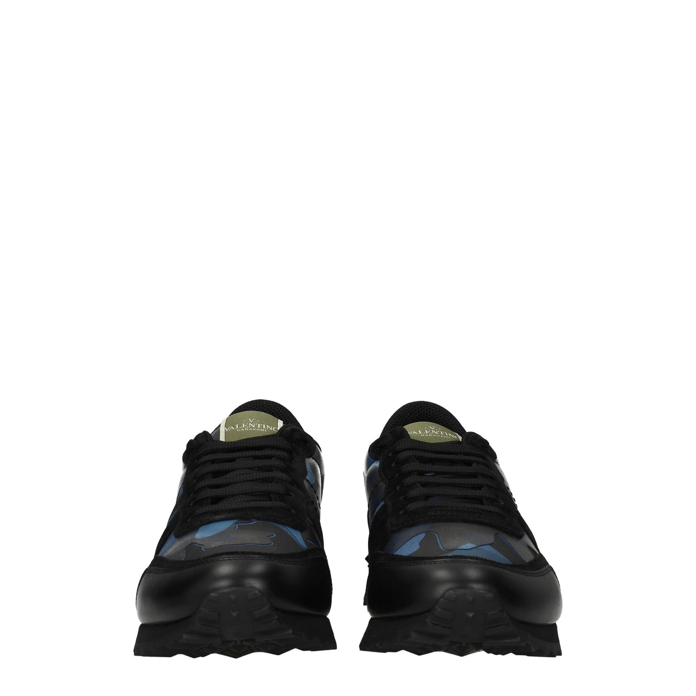 Valentino Garavani Blue Leather Low Tops