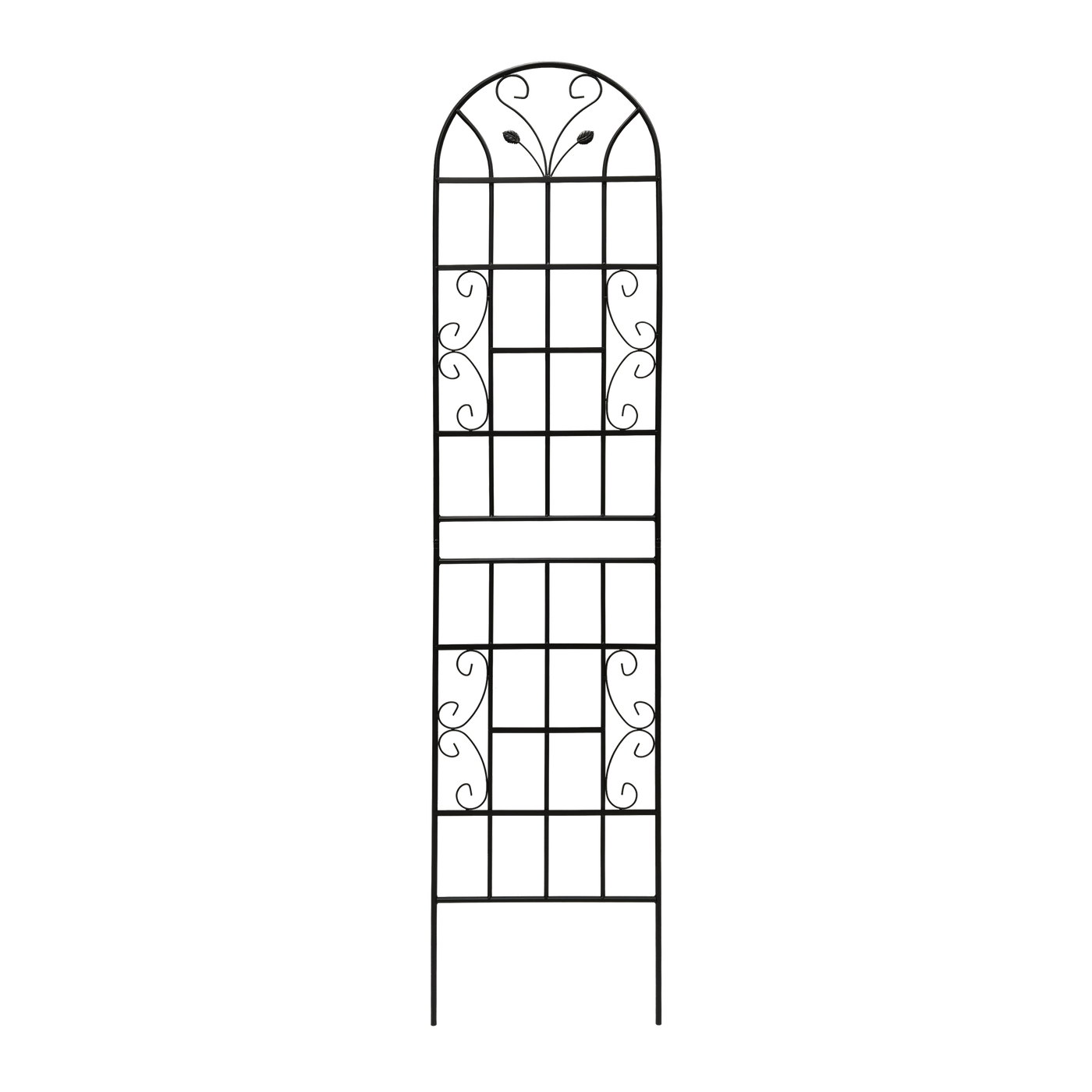 2 Pack Metal Garden Trellis 86.7' x 19.7' Rustproof Trellis for Climbing Plants Outdoor Flower Support Black