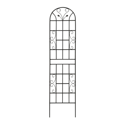 2 Pack Metal Garden Trellis 86.7' x 19.7' Rustproof Trellis for Climbing Plants Outdoor Flower Support Black