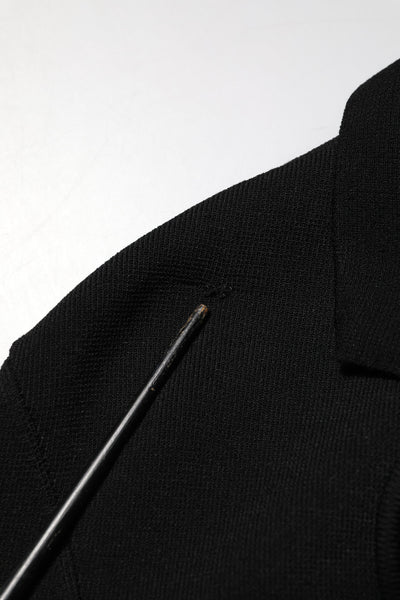 Dolce & Gabbana Black Viscose Single Breasted Blazer Jacket