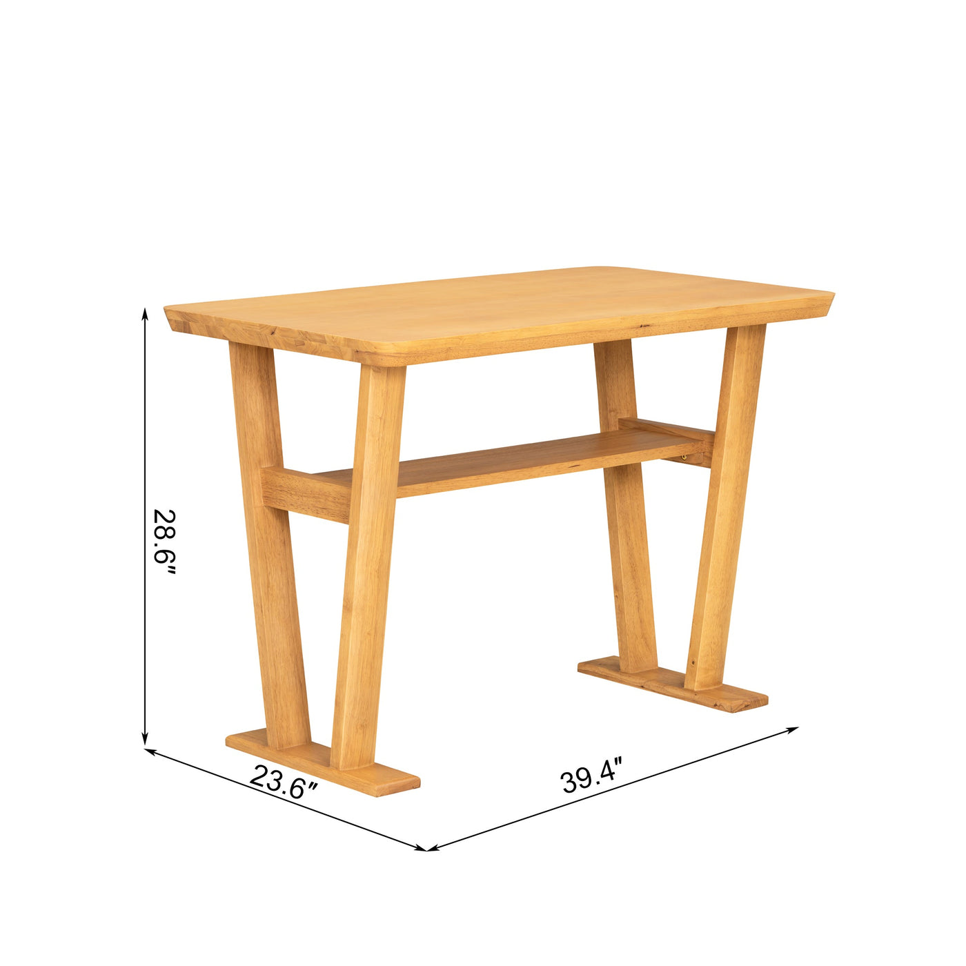 Farmhouse Solid Wood Dining Nook Set for 6, Space-Saving High Top Corner Table with Bench & Chairs, Natural+White