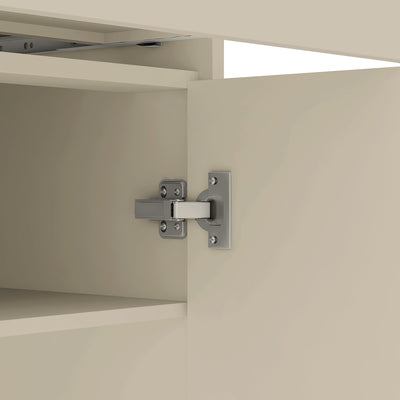 Modern Wooden Cabinet with Sturdy Frame for Living Room, Entryway, Bedroom, Hallway, Office, with LEDs,with Drawer
