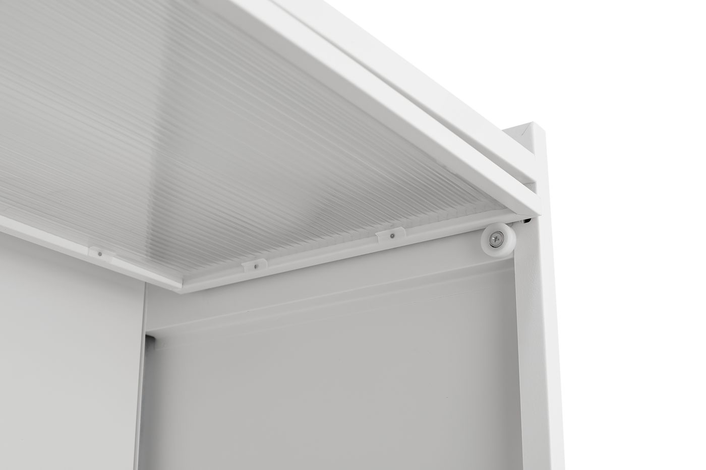 73'' Tall Kitchen Pantry Cabinet , 6 Level Flip Door with Pegboard Metal Pantry Storage Cabinet, Anti-Tip Design Hutch for Kitchen, Dining Room, Living Room (White)