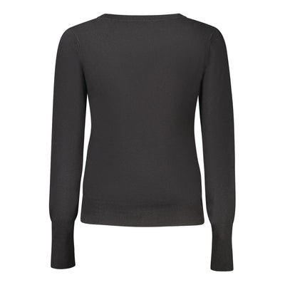 Guess Jeans Black Viscose Women Cardigan