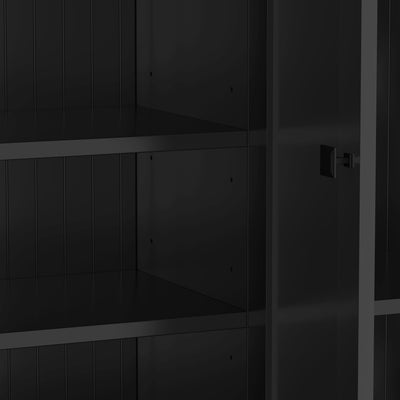 U-Can 78.7'H Hall Tree with Bench and 5 Storage Cubbies, Modern Entryway Storage Organizer Cabinet with 4 Doors, 5 Drawers and Adjustable Shelves for Hallway, Entryway, Living Room