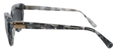 Dolce & Gabbana DG4194 Gray Acetate Logo Plaque Cat Eye Lens Sunglasses