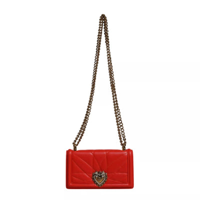 Dolce & Gabbana Red Quilted Devotion Crossbody 11 PRO Phone case bag