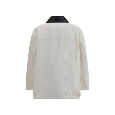 Givenchy Denim Jacket With Leather Collar