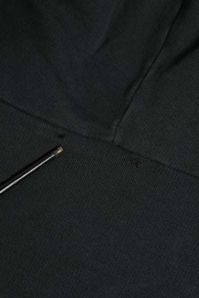 Dolce & Gabbana Black Logo FullZip Hooded Sweatshirt Sweater