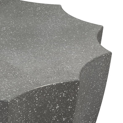 35.43' Modern Outdoor and Indoor Waterproof Coffee Table, Durable MgO Cement Design, Suitable for Terraces, Gardens, Backyards and Living Rooms ( Grey)