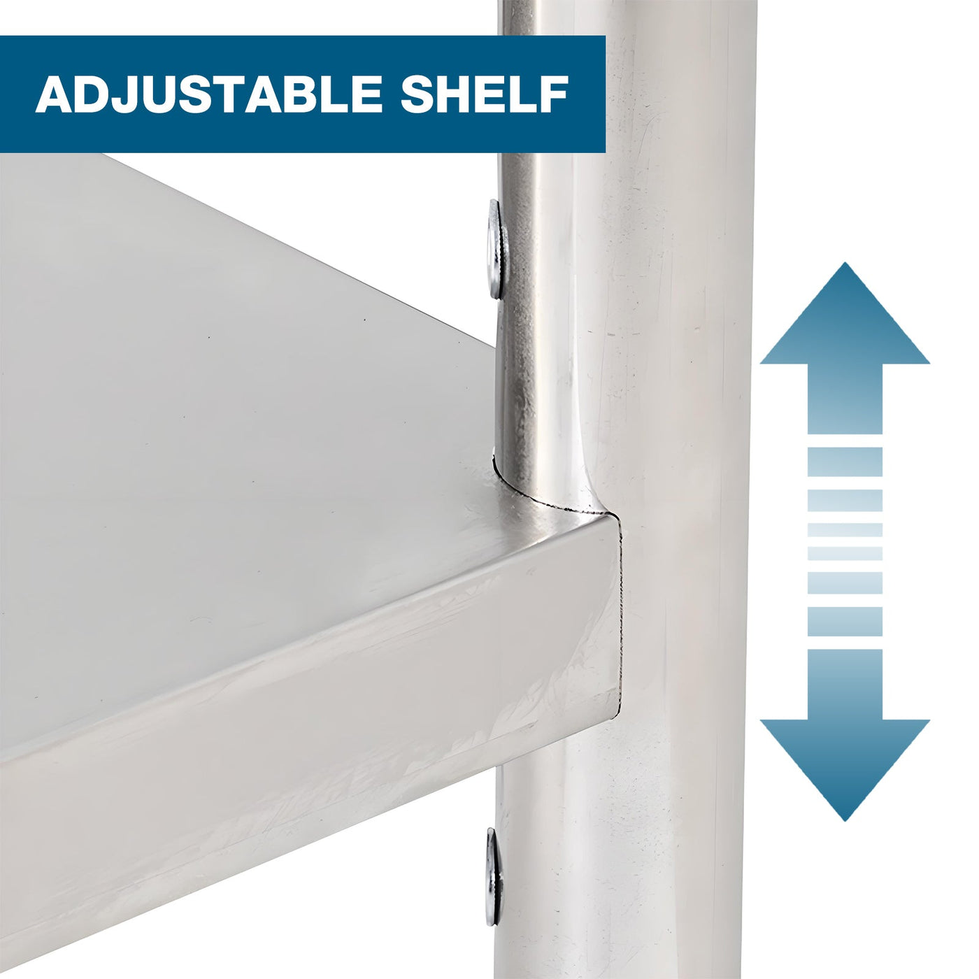 30''*24'' Commercial Work Table for Restaurant and Home Stainless Steel Kitchen Prep Table with Under Shelf and wheels
