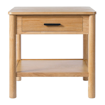 END TABLE K/D WITH 1 DRAWER,NATURAL COLOR