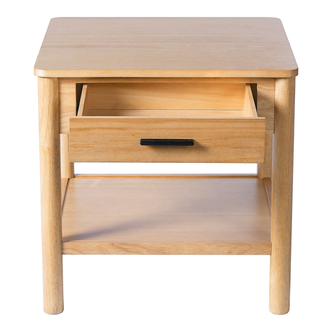 END TABLE K/D WITH 1 DRAWER,NATURAL COLOR