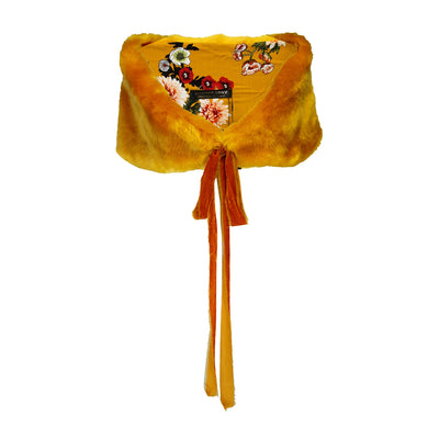 Amber Faux Fur Velvet Knot Stole