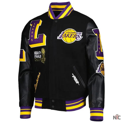 Los Angeles Lakers NBA Finals Champions Black Varsity Jacket