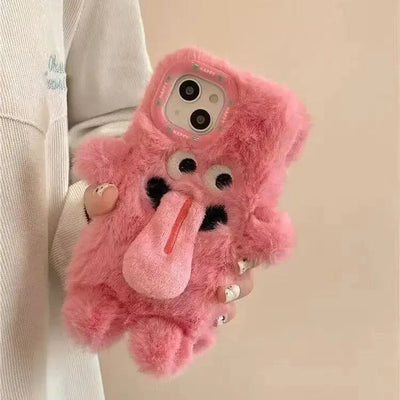 Plush Tongue Kiss Phone Case