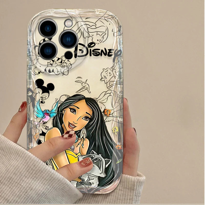 Disney Princess Clear 3D Wave Phone Case