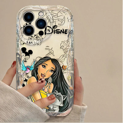 Disney Princess Clear 3D Wave Phone Case