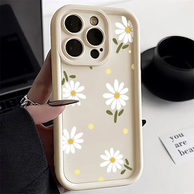 Daisy Flower Silicone Phone Case