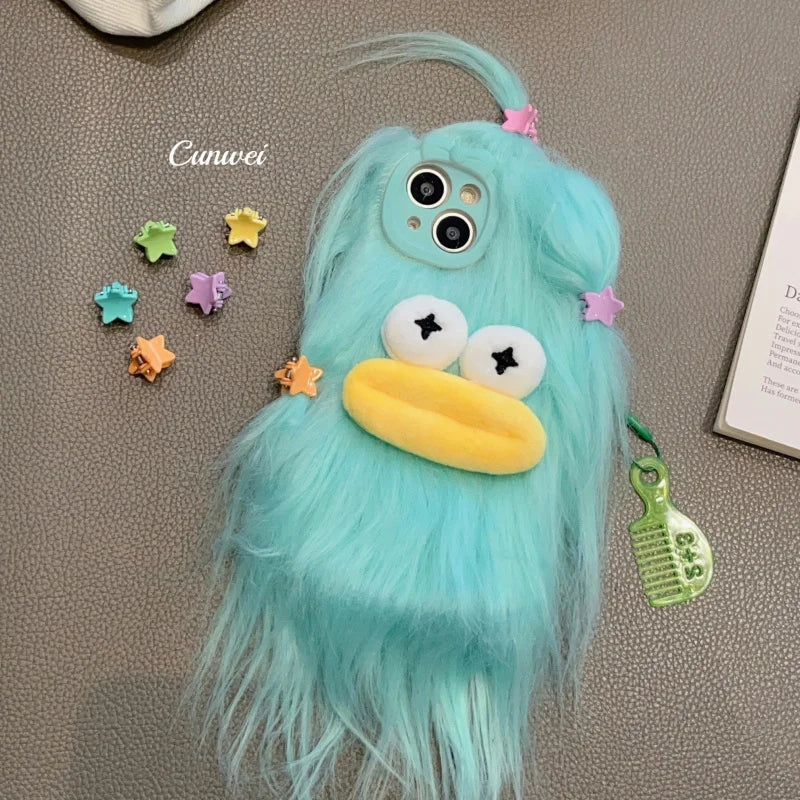 Cute Plush Winter Warm Fur Phone Case