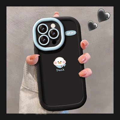 Lucky Duck Round Camera Protector Phone Case