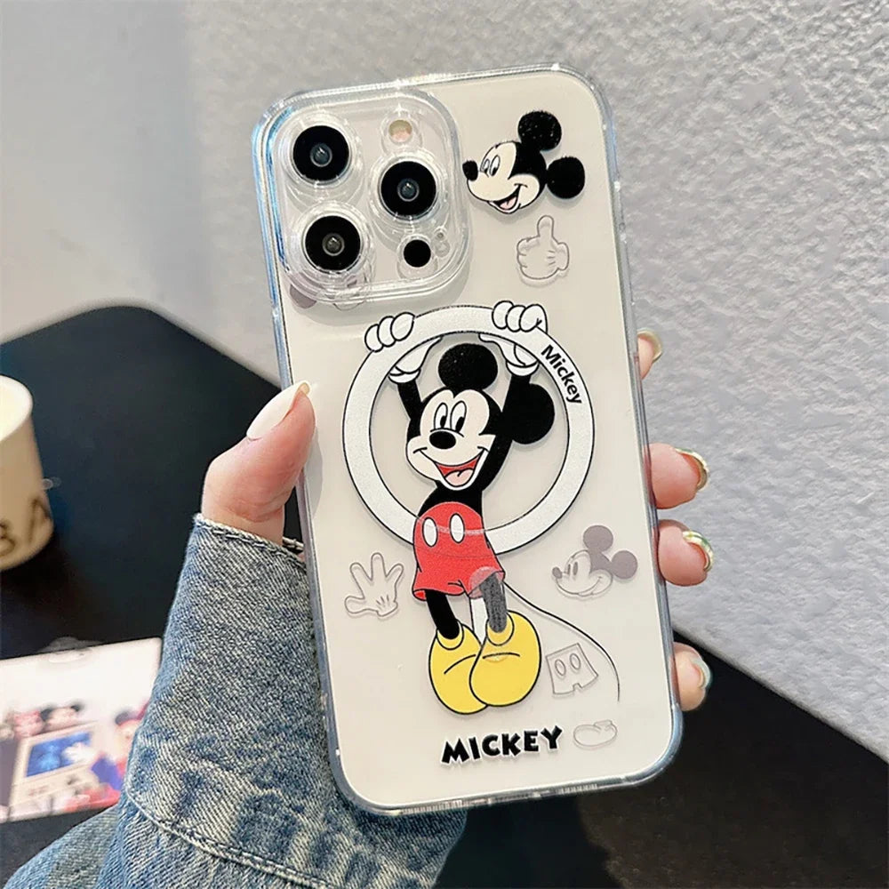 Mickey Minnie Mouse For Magesafe Magnetic Wireless Charge Phone Case