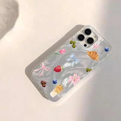 Fashionable Little Flowers Pattern Phone Case
