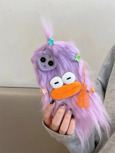 Cute Plush Winter Warm Fur Phone Case