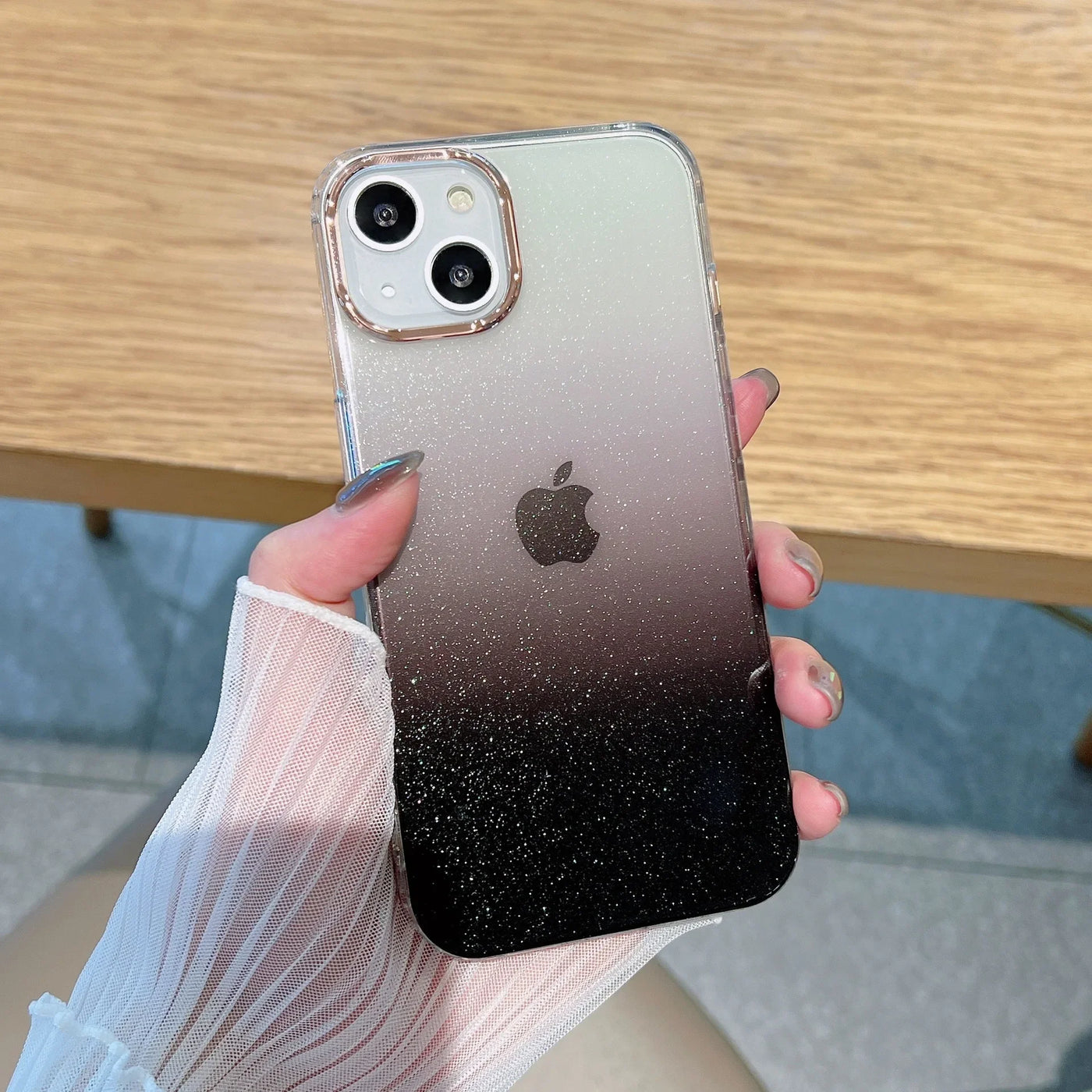 High End Starry Sky Gradient Glitter Phone Case