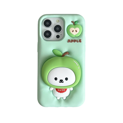 3D Funny Nagano Bear Bracket Phone Case