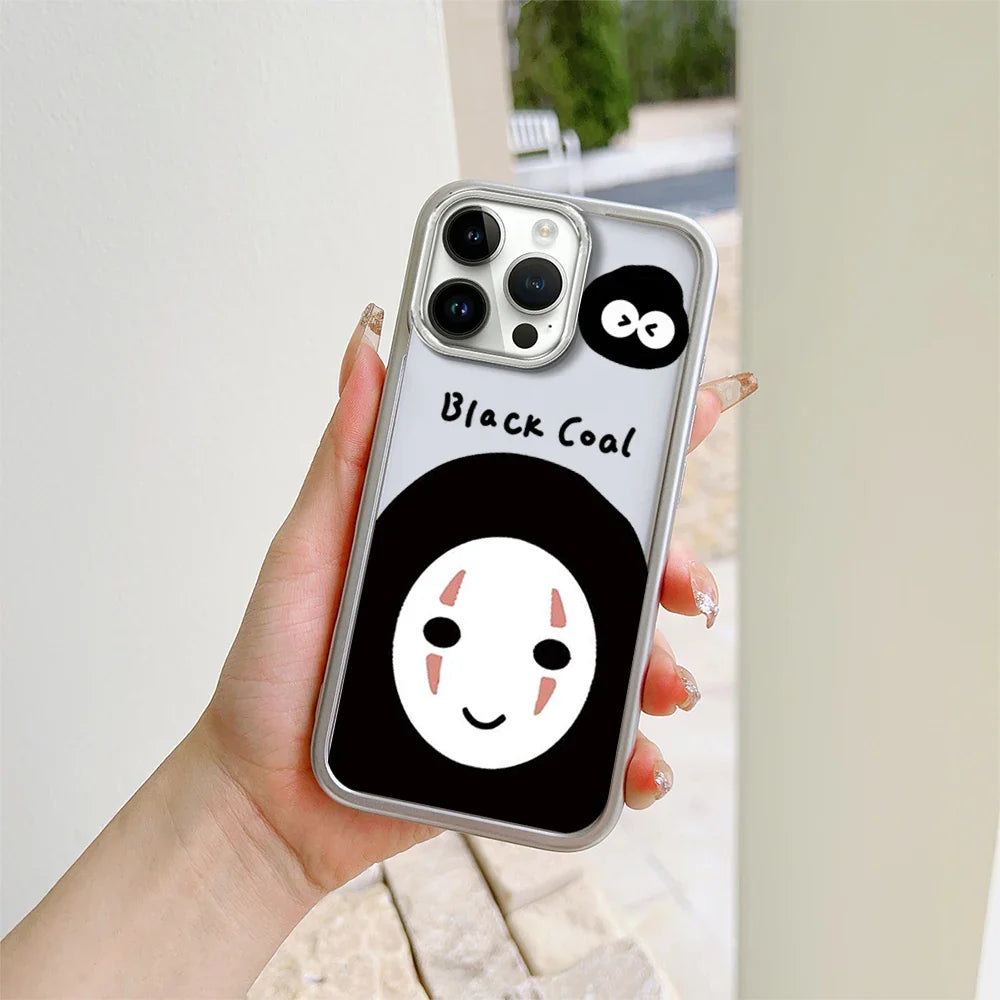 Lovely Spirited Away Soot Sprites Transparent Phone Case