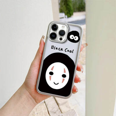 Lovely Spirited Away Soot Sprites Transparent Phone Case