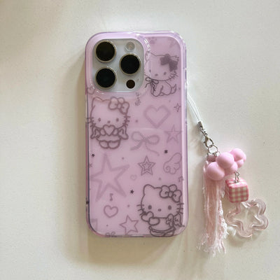 Hello Kitty With Luxury Imitation Diamonds Phone Case