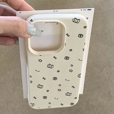 Lines Cute Cat Phone Case