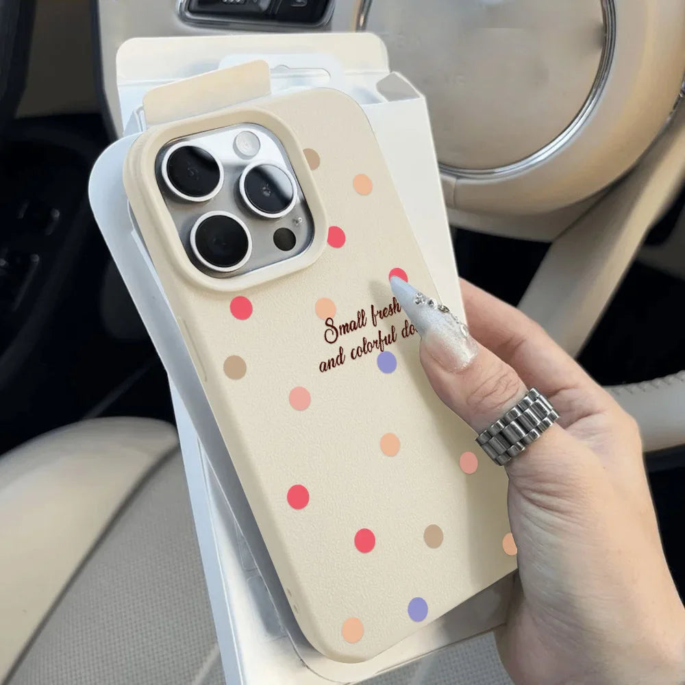 Korean Ins Cute Polka Dot Phone Case