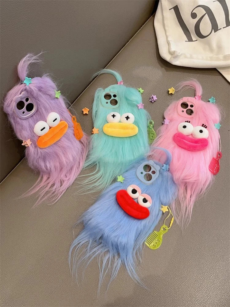 Cute Plush Winter Warm Fur Phone Case