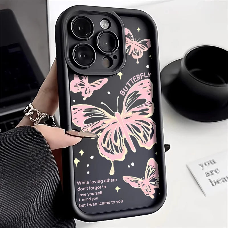 Cute Bumper Cherry Bowknot Cover Phone Case