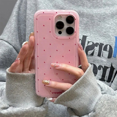 Cute Polka Dot Macron Color Wave Point Soft Silicone Phone Case